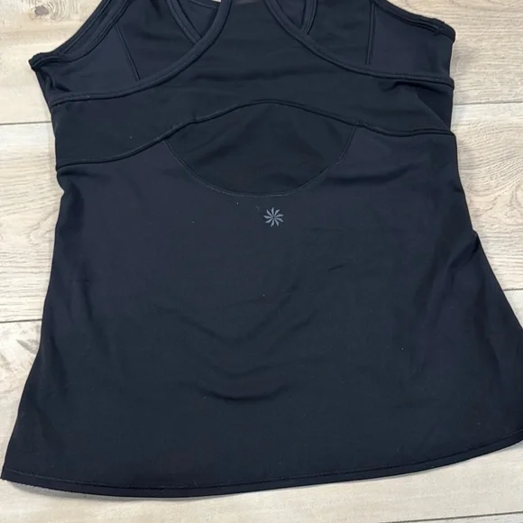 Athleta Women’s Inversion Mesh Racerback Black Tank Top - Picture 8 of 9